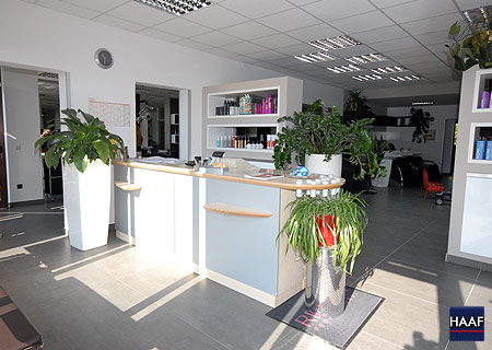 Empfangsbereich Modefriseur Peter Haaf