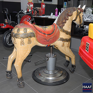 Kinderfriseur Reitpferd